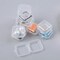 10 Pcs Mini Clear Plastic Box 1.8 mm Thicken Square Jewelry Earplug Pill Storage Box Case Container with Lid for Bead Makeup Craft Project